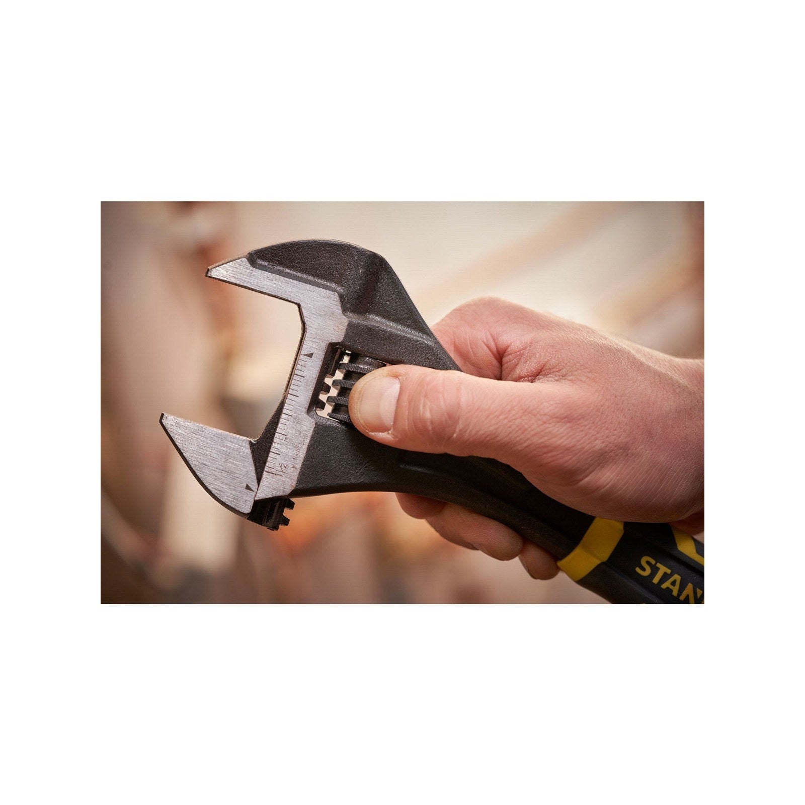 Stanley FatMax 150mm Bi-Material Quick Adjust Wrench with Metric Imperial Scales