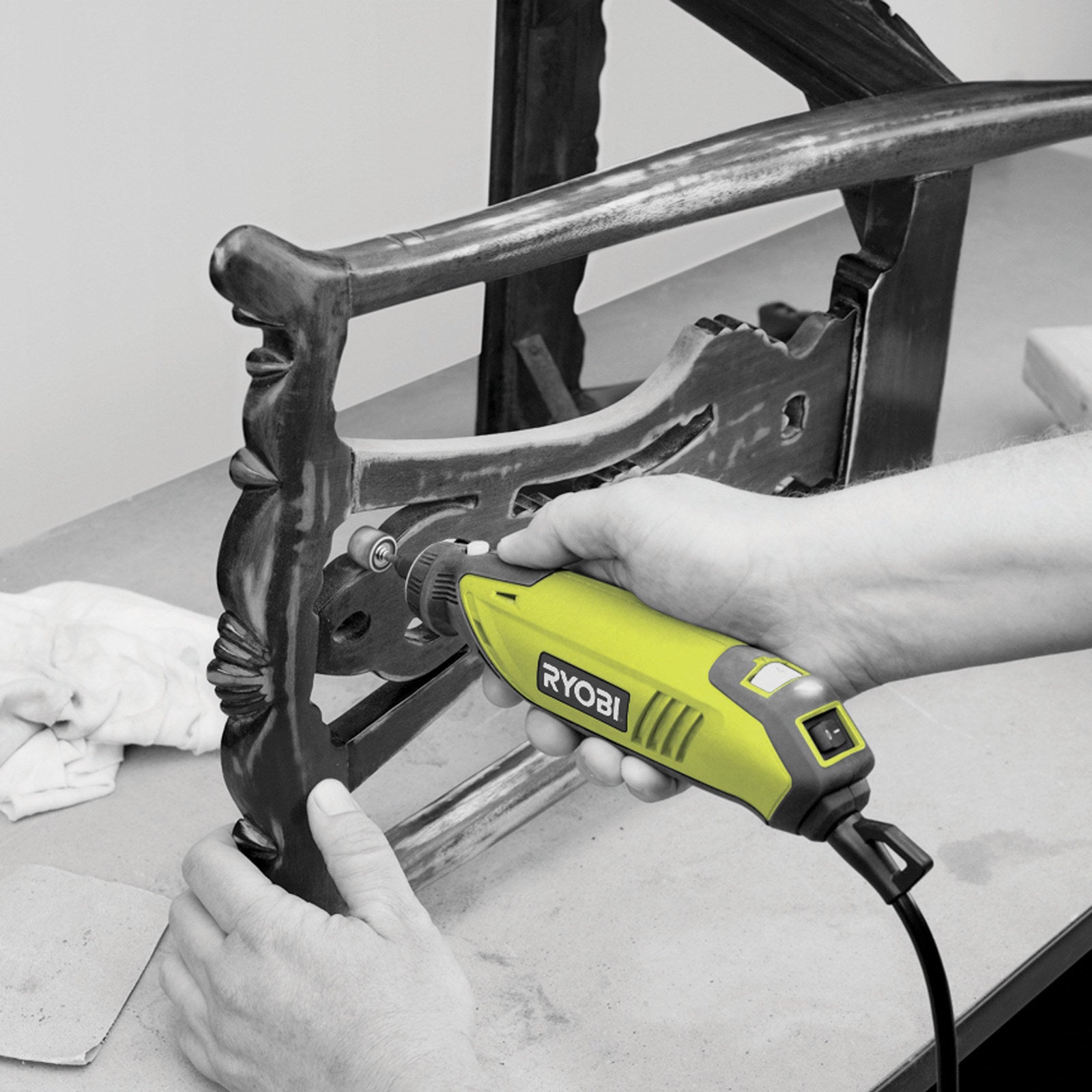 Ryobi Essential Rotary Tool, 150W, 240V, 30 Accessories RRT090