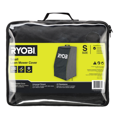Ryobi Small Lawn Mower Cover, 600D Polyester, Water Resistant, Decks up to 40cm