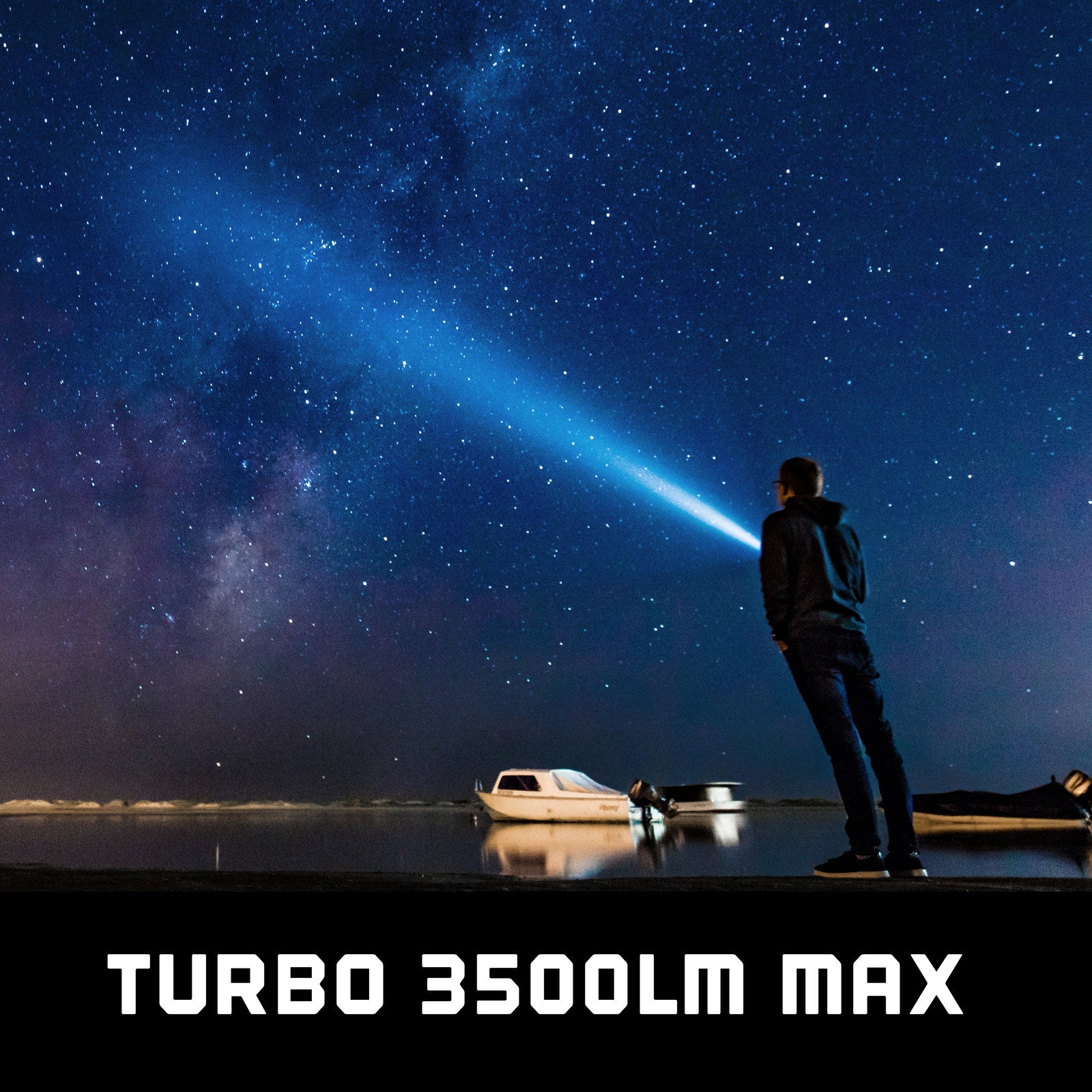 SWISS+TECH 3500lm Rechargeable Compact Turbo Flashlight, 220m Beam, OSRAM LED