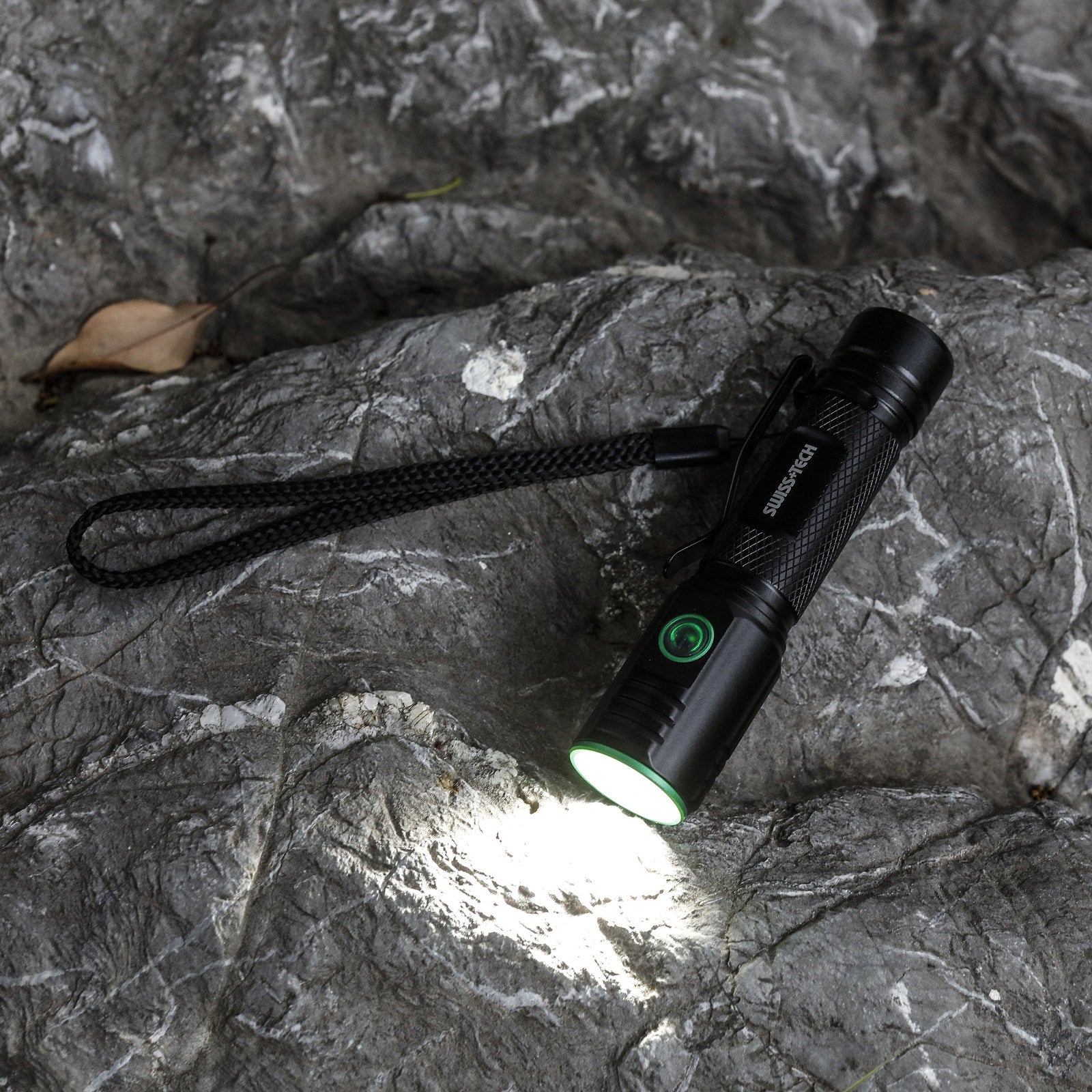 SWISS+TECH 2000lm Rechargeable LED Turbo Flashlight USB