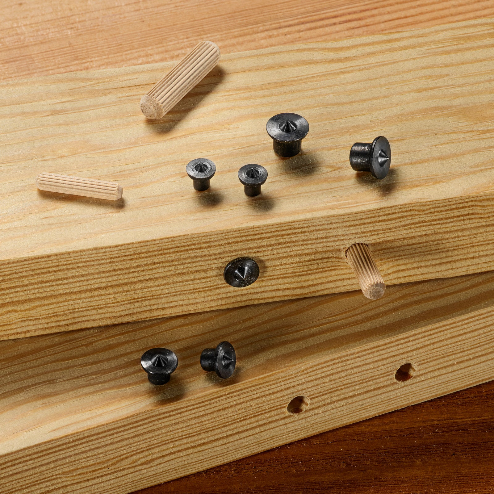 Ryobi 6mm Dowel Centre Points - 4 Pack for Accurate Dowel Marking