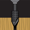 Ryobi 4 Piece Mixed Wood Rasp Set - 1/4" Hex Shank for Drill/Drivers