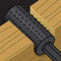 Ryobi 4 Piece Mixed Wood Rasp Set - 1/4" Hex Shank for Drill/Drivers