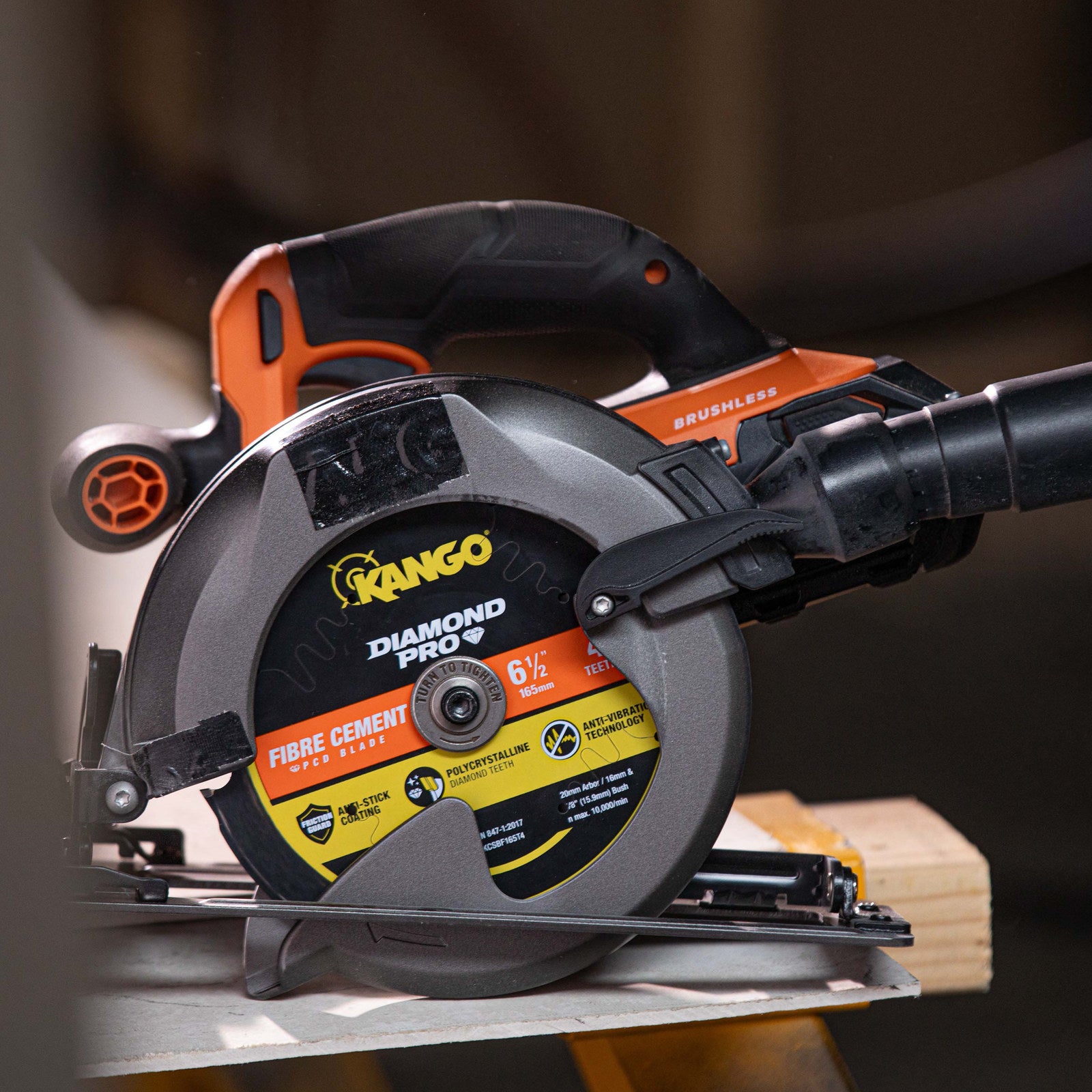 Kango 165mm Diamond Pro PCD Fibre Cement Circular Saw Blade