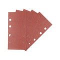 Irwin 93 x 190mm 80 Grit Punched Sand Sheets 5 Pack, 8 Holes