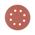Irwin 115mm 80 Grit Quick Fit Random Orbital Sanding Discs 5 Pack, 8 Holes