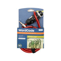 Wordcode 10mm x 2.1m Steel Xtenda Resettable Bike Lock with Word Code