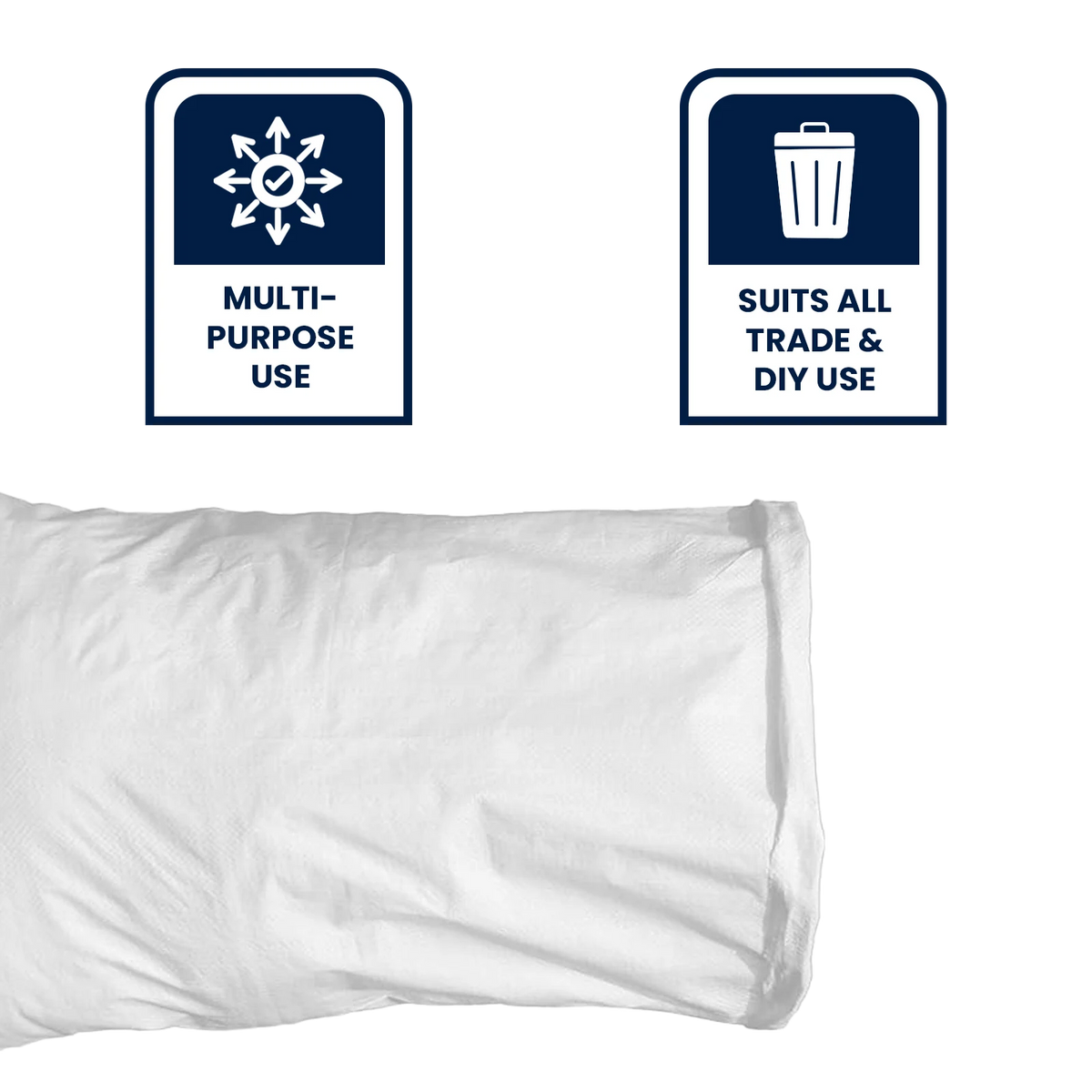 Grunt 158L Ultra Heavy Duty Clean Up Bags 680 x 1280mm Tear Resistant