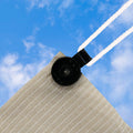 Coolaroo Black Shade Cloth Round Clips - 12 Pack, Heavy-Duty Fabric Clips