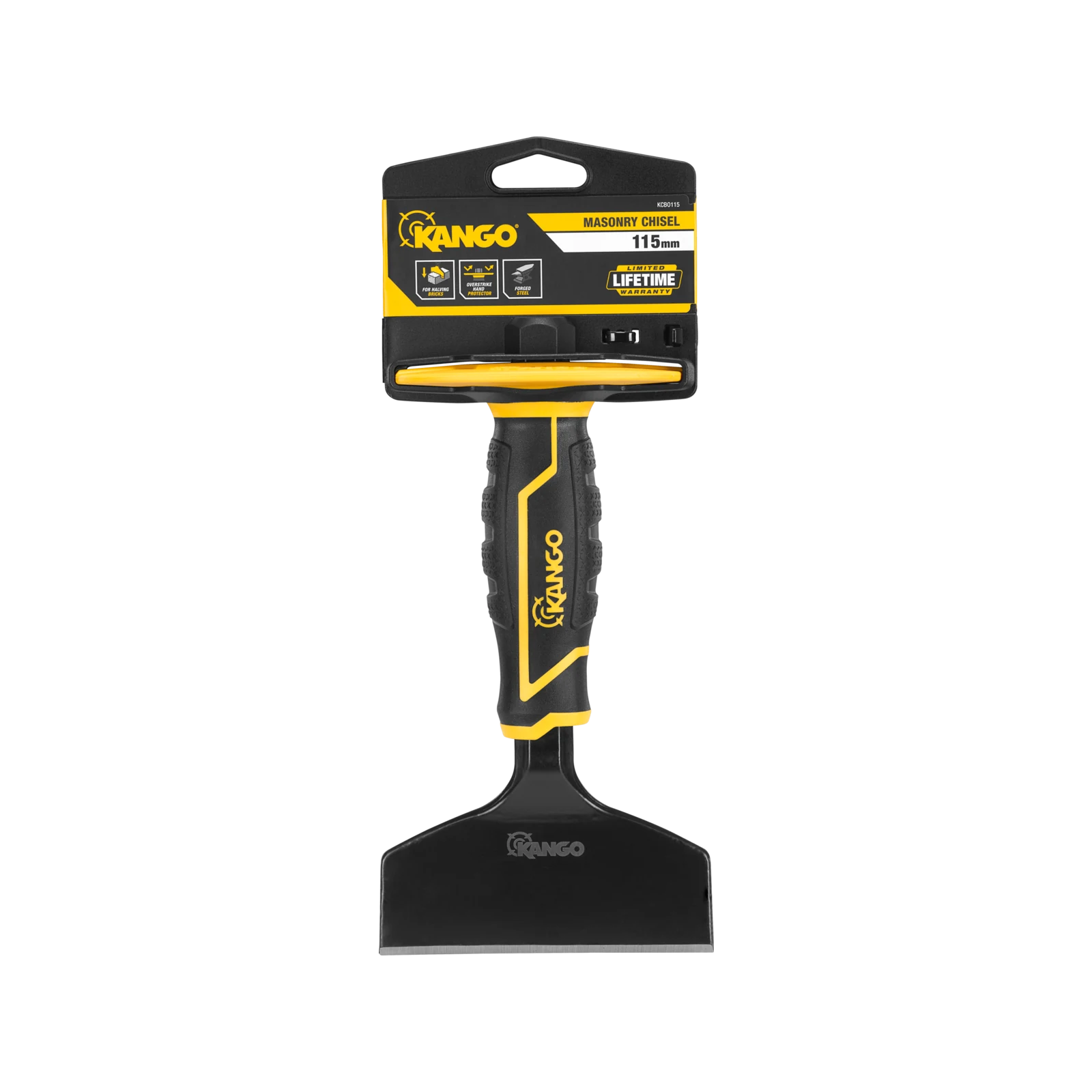 Kango 115mm Masonry Chisel with Hand Protector for Brick, Tile & Concrete