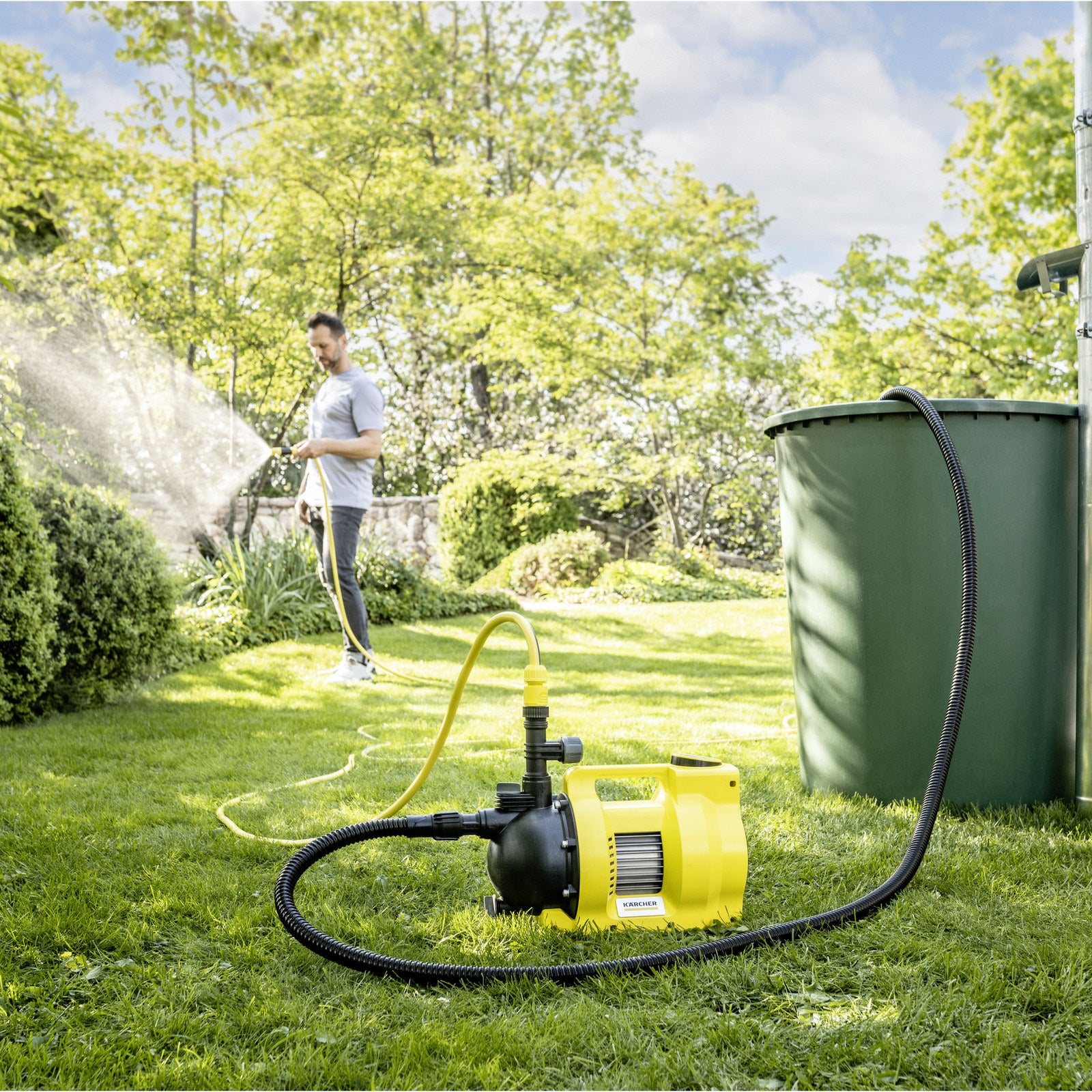 Karcher BP 5.000 Transfer Pump, 5000 L/h, 8m Suction Depth, Tool-Free Connect