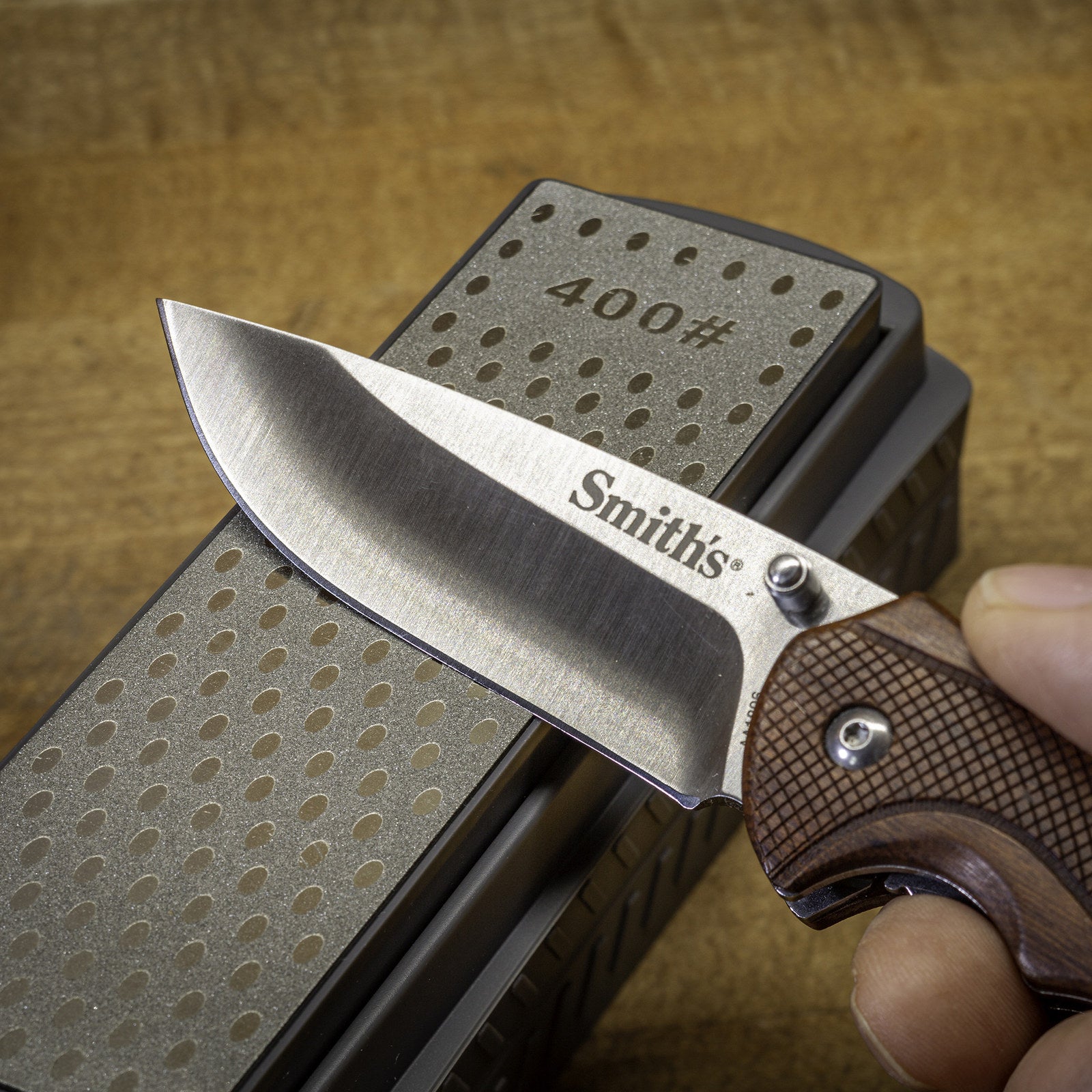 Smith's 150mm Dual Grit Diamond Sharpening Stone 400/1000