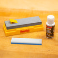 Smith's Combination Bench Stone Kit with Honing Solution