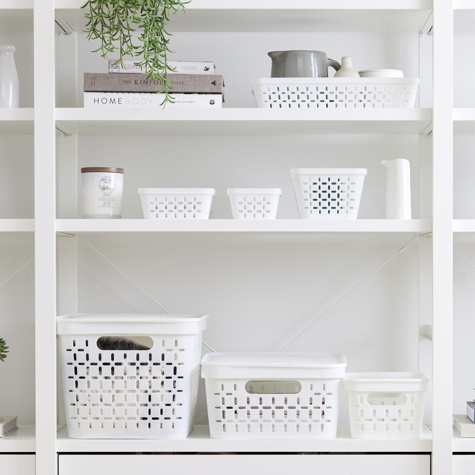 Boxsweden Kept 34.5 x 25 x 6.5cm 4.7L Large White Organiser Tray