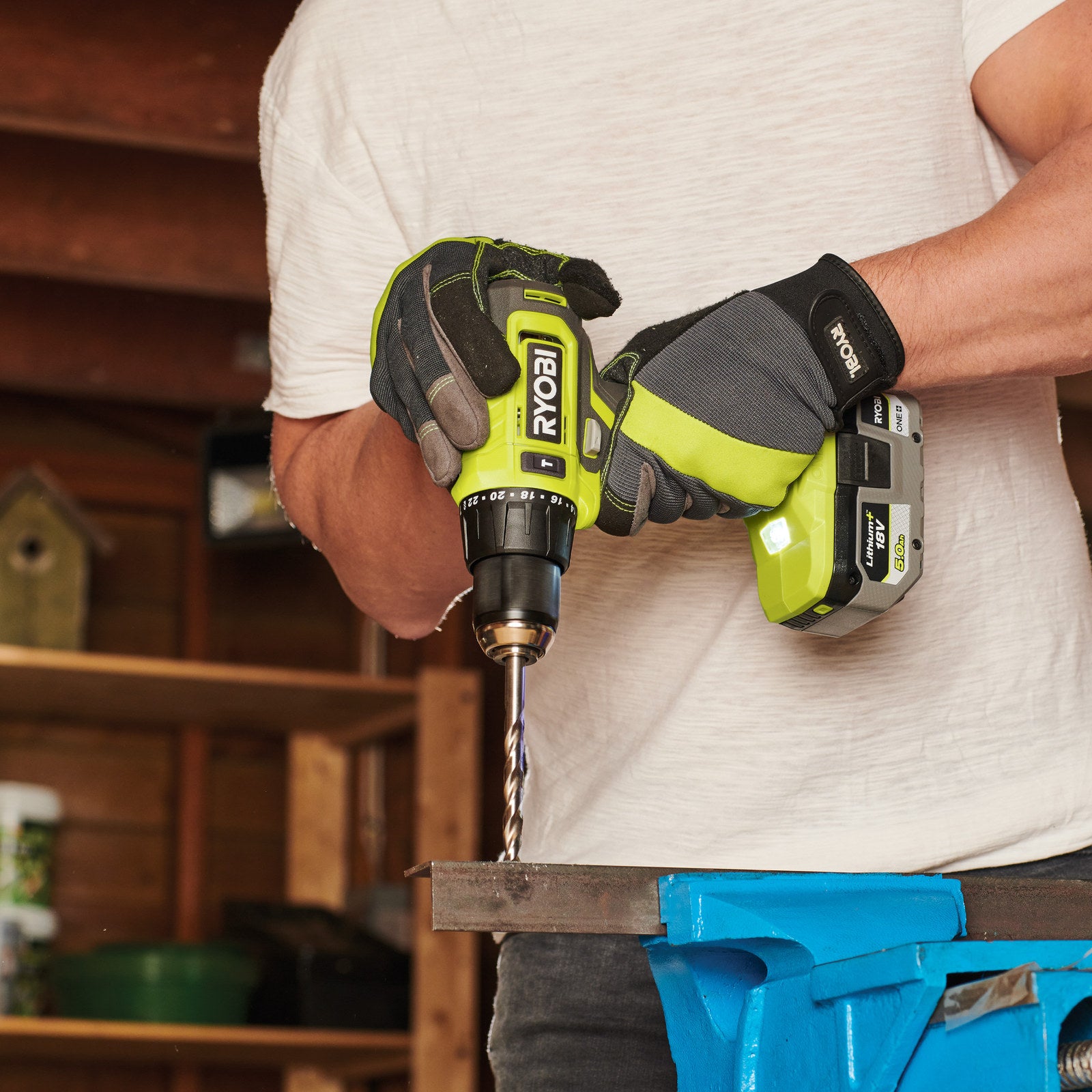 Ryobi 18V ONE+ Hammer Drill Skin RPD18