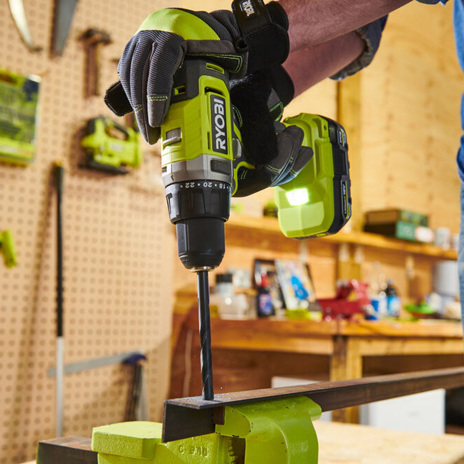 Ryobi 18V ONE+ Hammer Drill Skin RPD18
