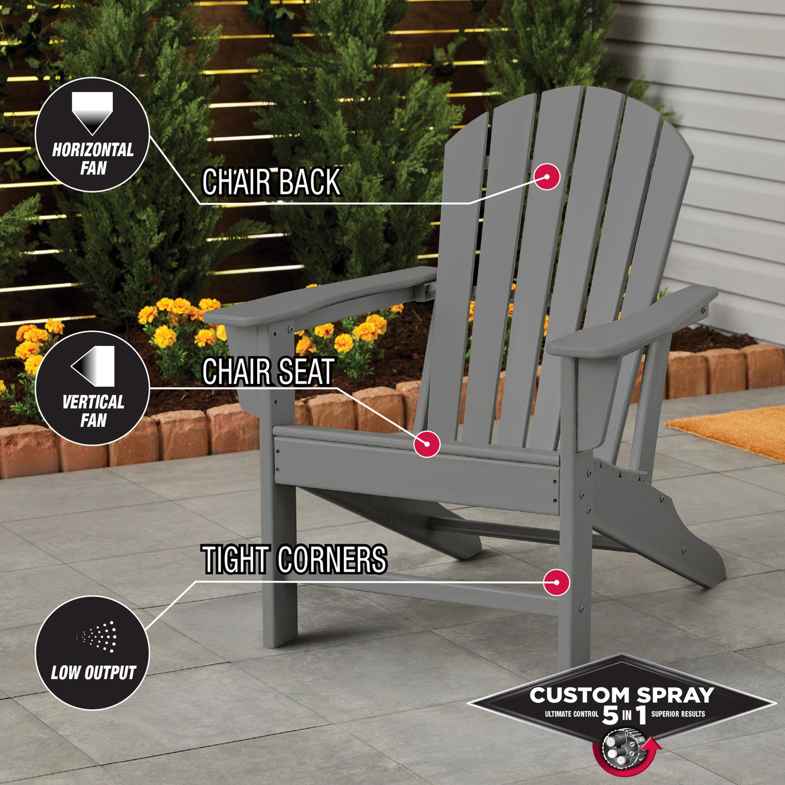 Rust-Oleum Stops Rust Custom 5 In 1 Spray Paint 340g - Coastal Grey Satin Splatter-Resistant