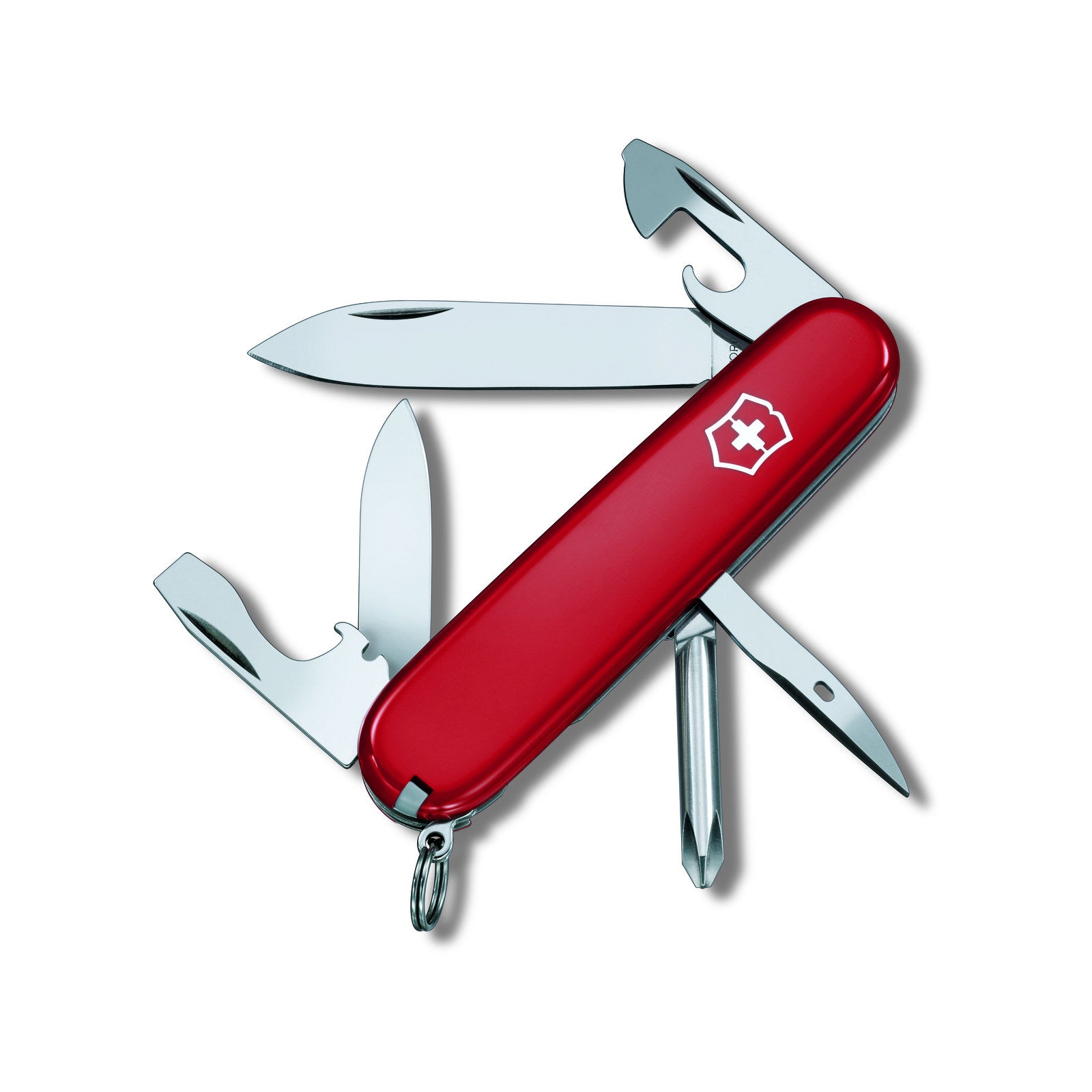 Victorinox Tinker Swiss Army Pocket Knife, Red, Stainless Steel, 60mm Blade