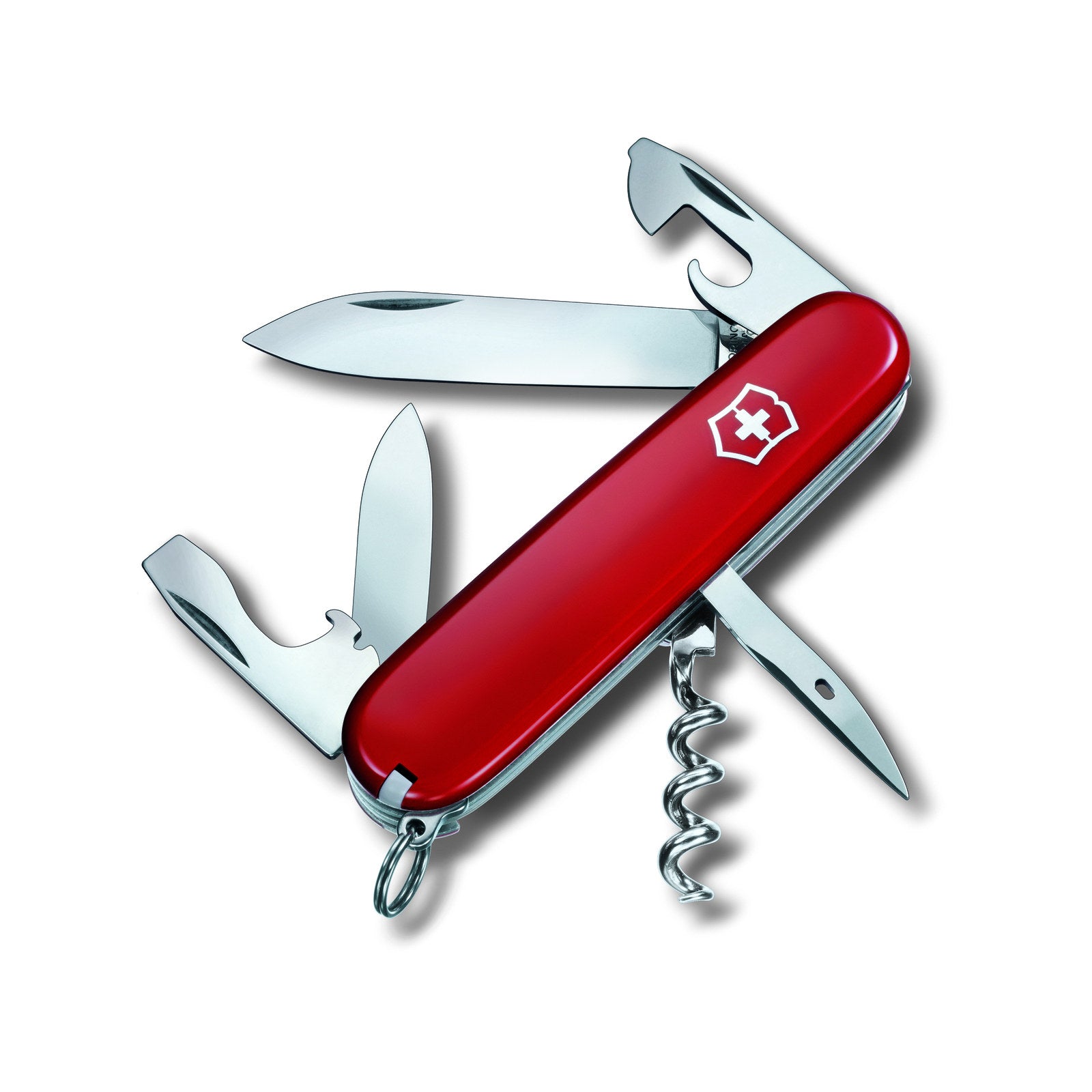 Victorinox Spartan Swiss Army Pocket Knife, Red, Stainless Steel, 60mm Blade