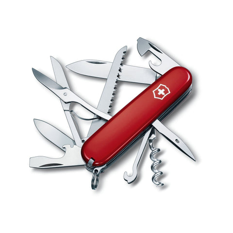 Victorinox Huntsman Red Stainless Steel Pocket Knife 60mm Blade