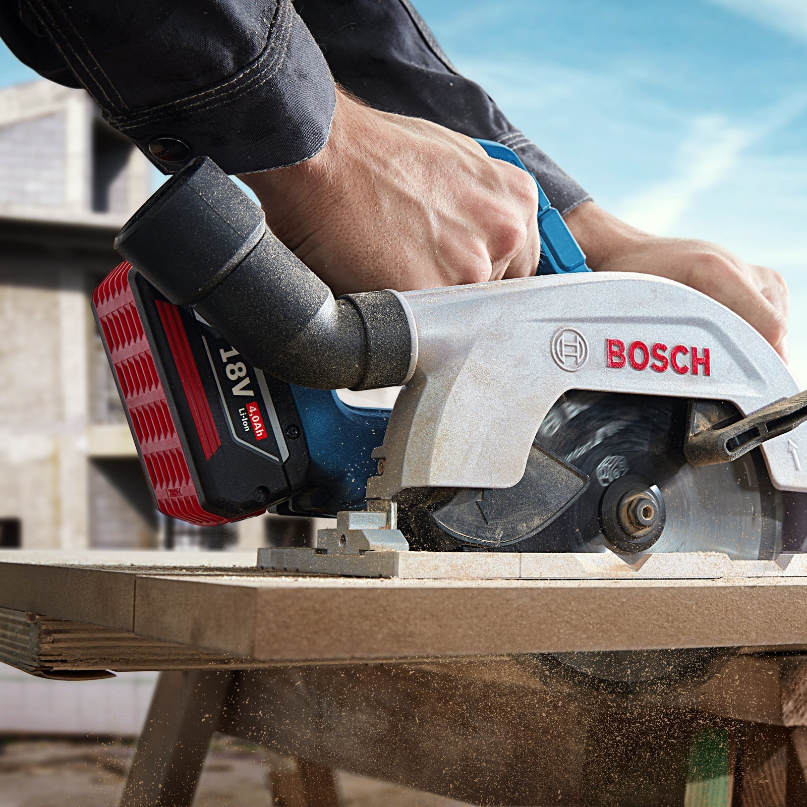 Bosch Professional 18V 165mm Circular Saw 5.0Ah Kit GKS 18V-57-2