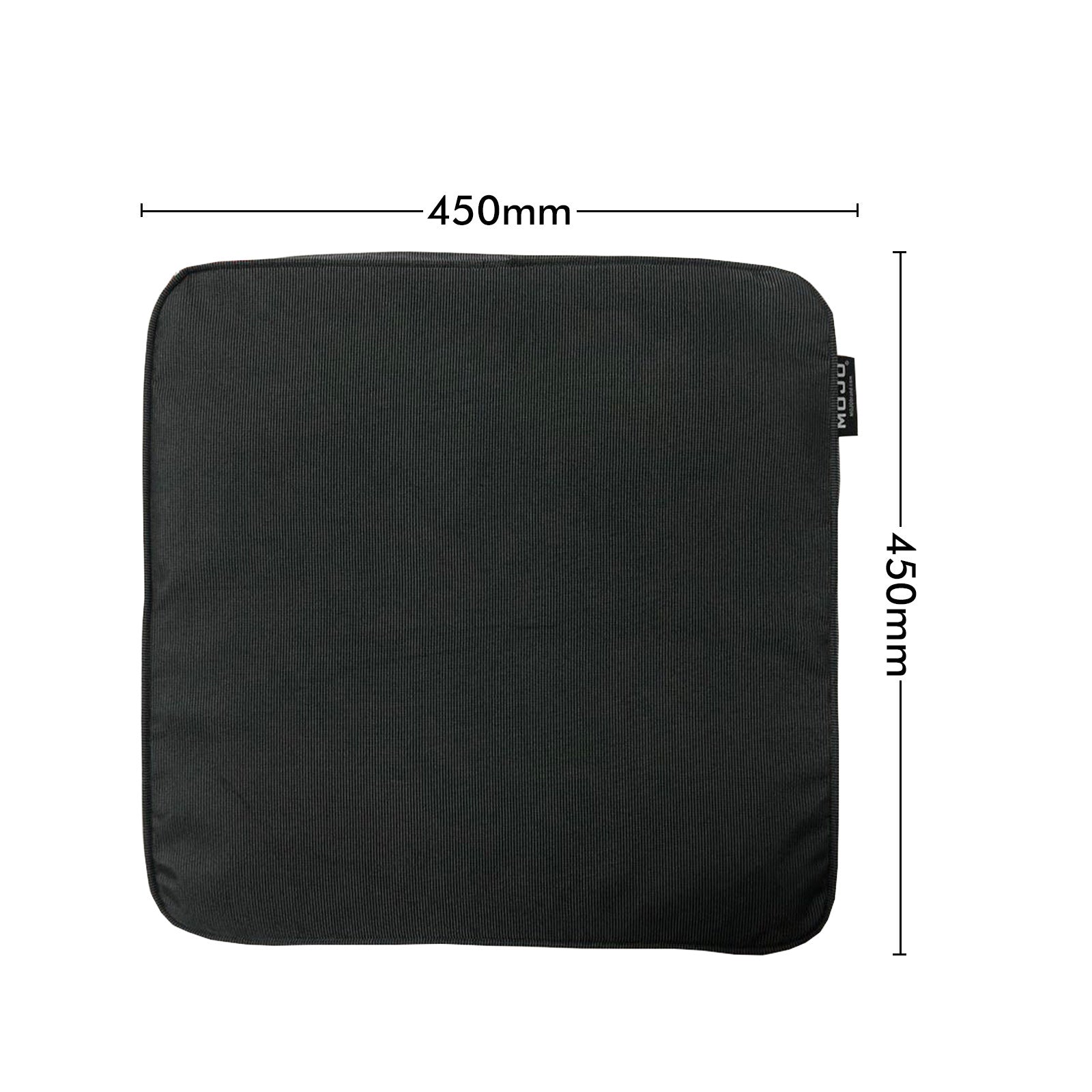 Mojo 42cm Grey Outdoor Square Cushion, UV Resistant & Waterproof Polyester