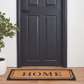 Madras Link 45 x 115cm Black Home Long Coir Door Mat, Coir & Vinyl
