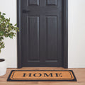 Madras Link 45 x 115cm Black Home Long Coir Door Mat, Coir & Vinyl