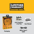 DeWALT Wireless Jobsite Pro Bluetooth Neckband Earphones, IPX6 1902091DWE