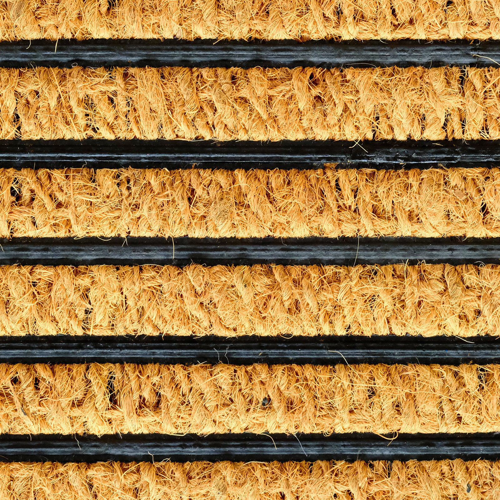 Panama Stripe Coir & Rubber Outdoor Door Mat 40 x 60cm Dirt Trapper