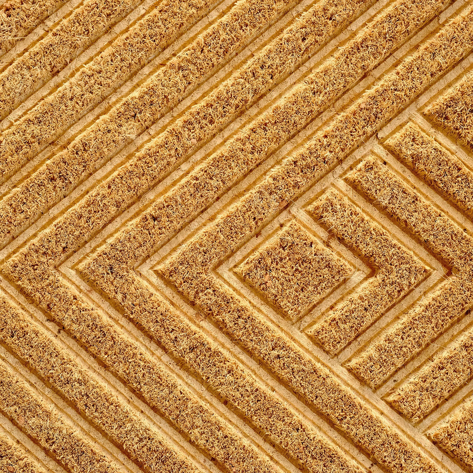 Embossed Diamond Coir Outdoor Door Mat 40 x 60cm Dirt Trapper