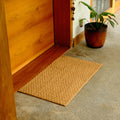 Flat Weave Coir Outdoor Door Mat 45 x 75cm Absorbent Dirt Trapper
