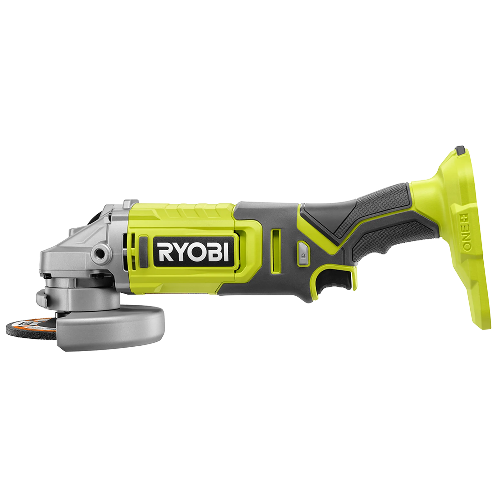 Ryobi 18V ONE+ 115mm Cordless Angle Grinder R18AG115, 9000rpm, Side Handle - Tool Only