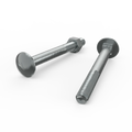 Zenith M10 x 100mm Zinc Plated Cup Head Bolt and Nut - Each