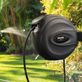 Holman 20m Charcoal Automatic Retractable Wall Mount Hose Reel