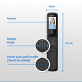 Philips EasyKey DDL709 Smart 3D Facial Recognition Video Intercom Mortise Lock - Black