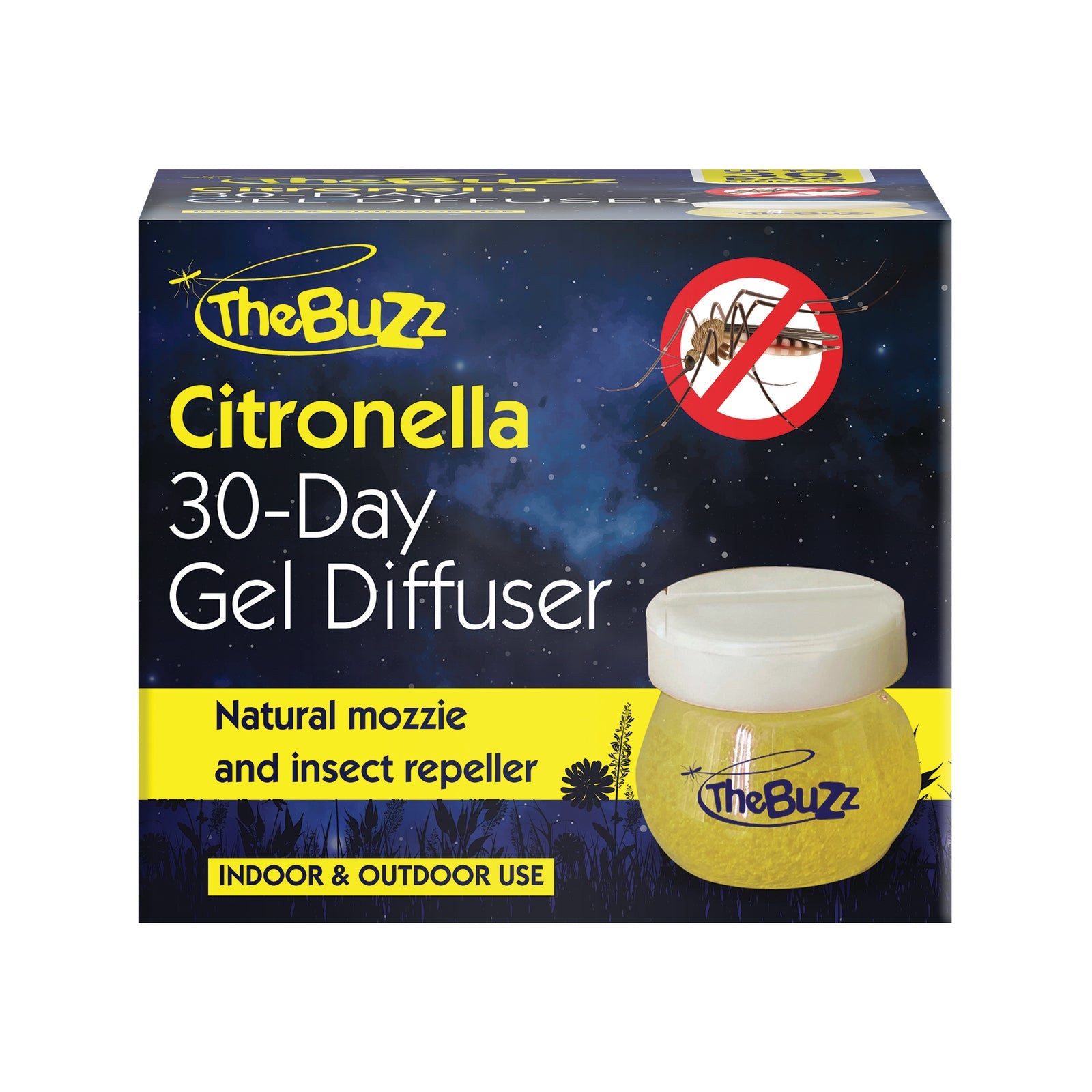 The Buzz Citronella 30-Day Gel Diffuser