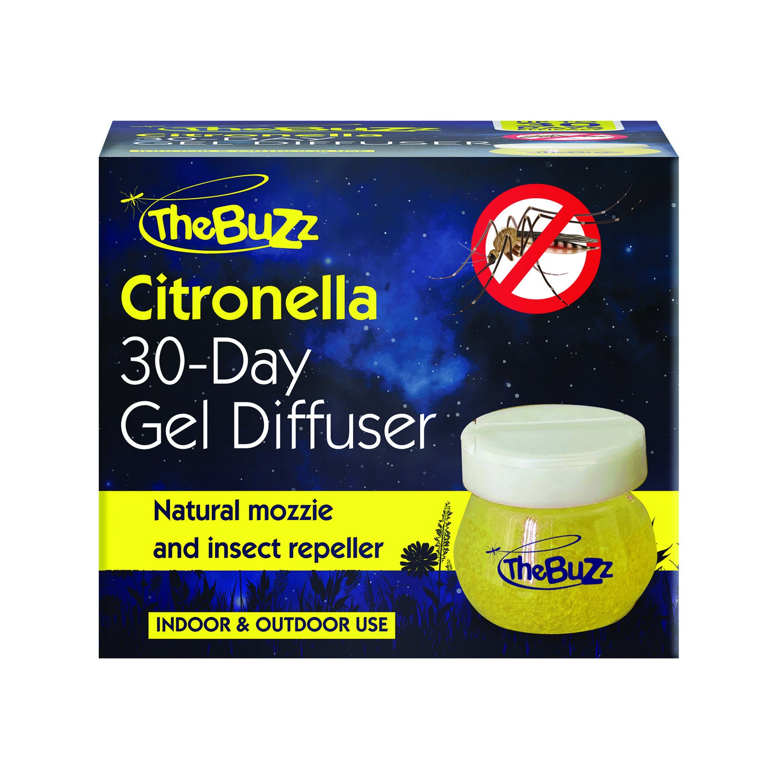 The Buzz Citronella 30-Day Gel Diffuser