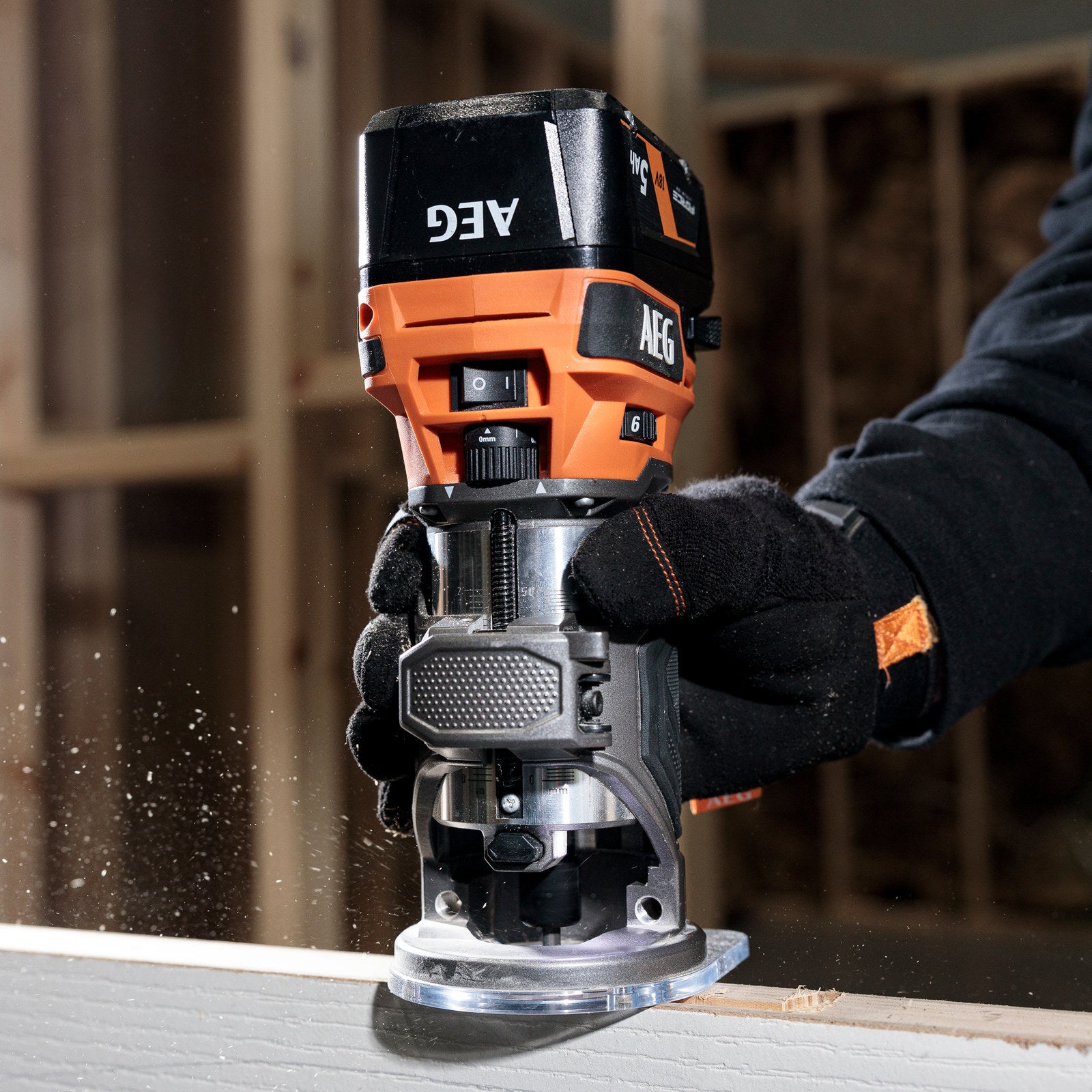AEG 18V Brushless 1/4" Trim Router A18TRBL20 - Skin Only, Cordless