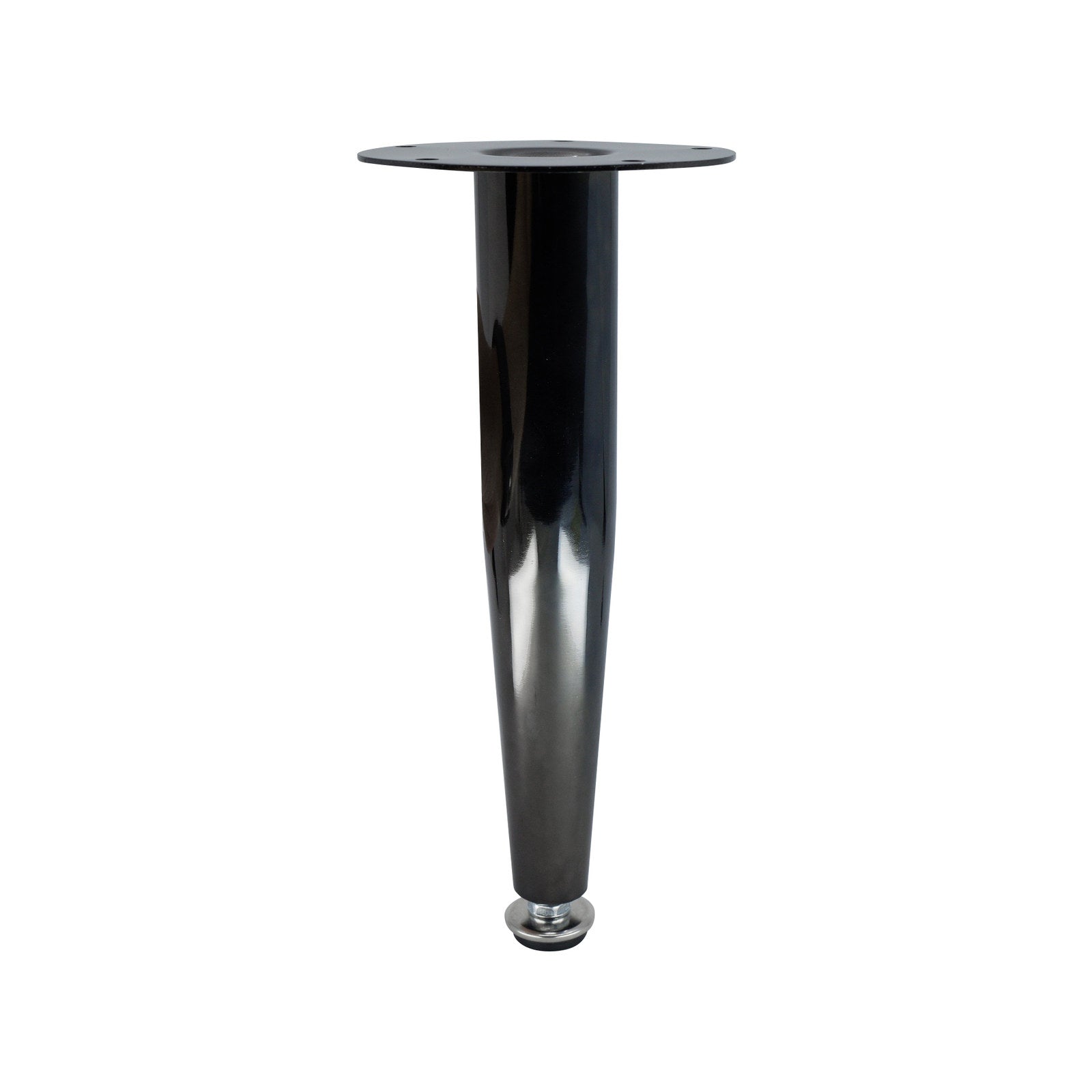 Adoored 230mm Black Nickel Tapered Metal Furniture Leg