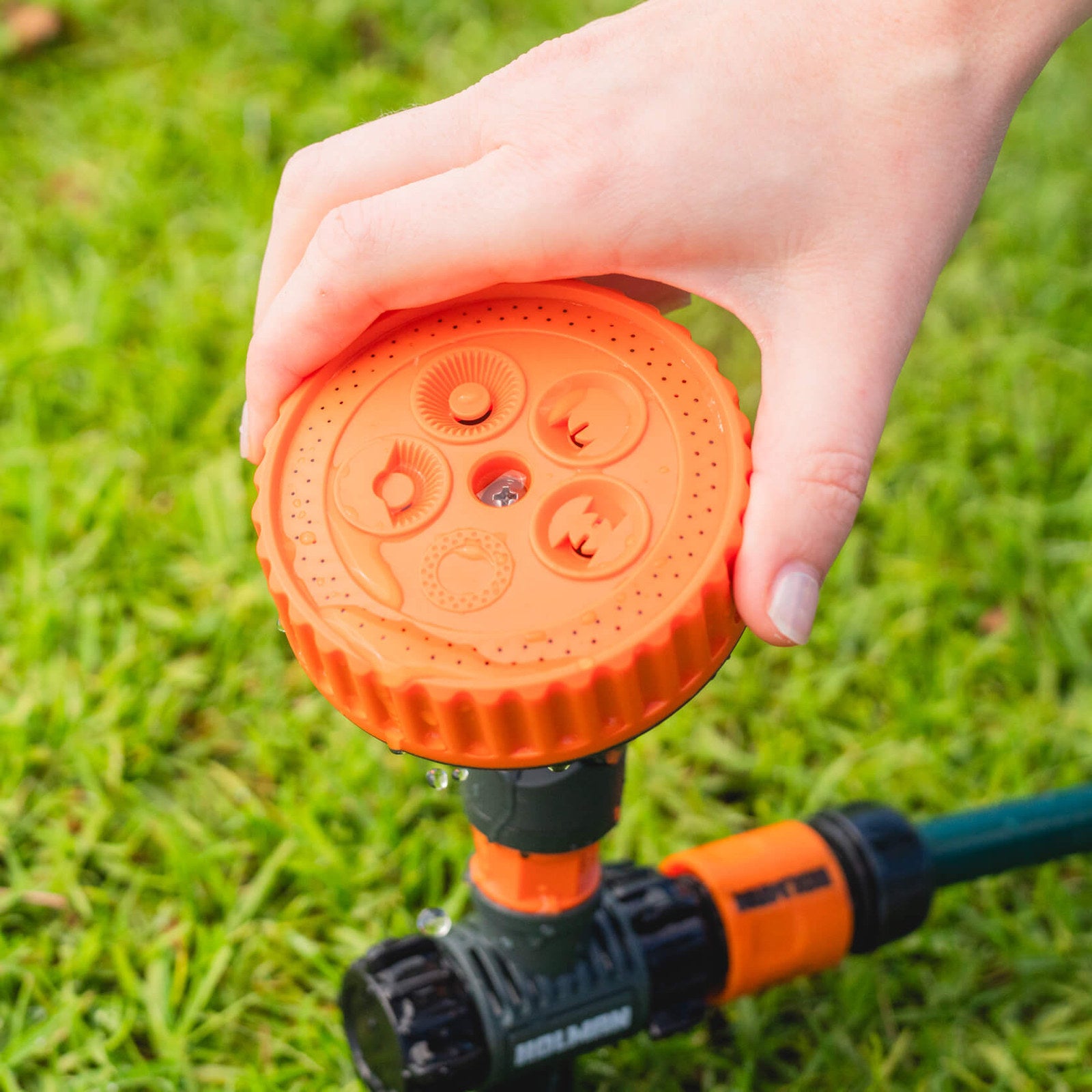 Holman 5 Function Sprinkler on Spike - Twin Pack, 25m Coverage, 12mm Fitting