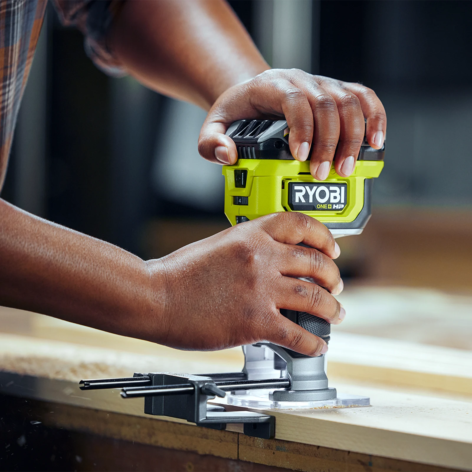 Ryobi 18V ONE+ HP Brushless Cordless 6.4mm (1/4") Trim Router Tool Only RTR18C