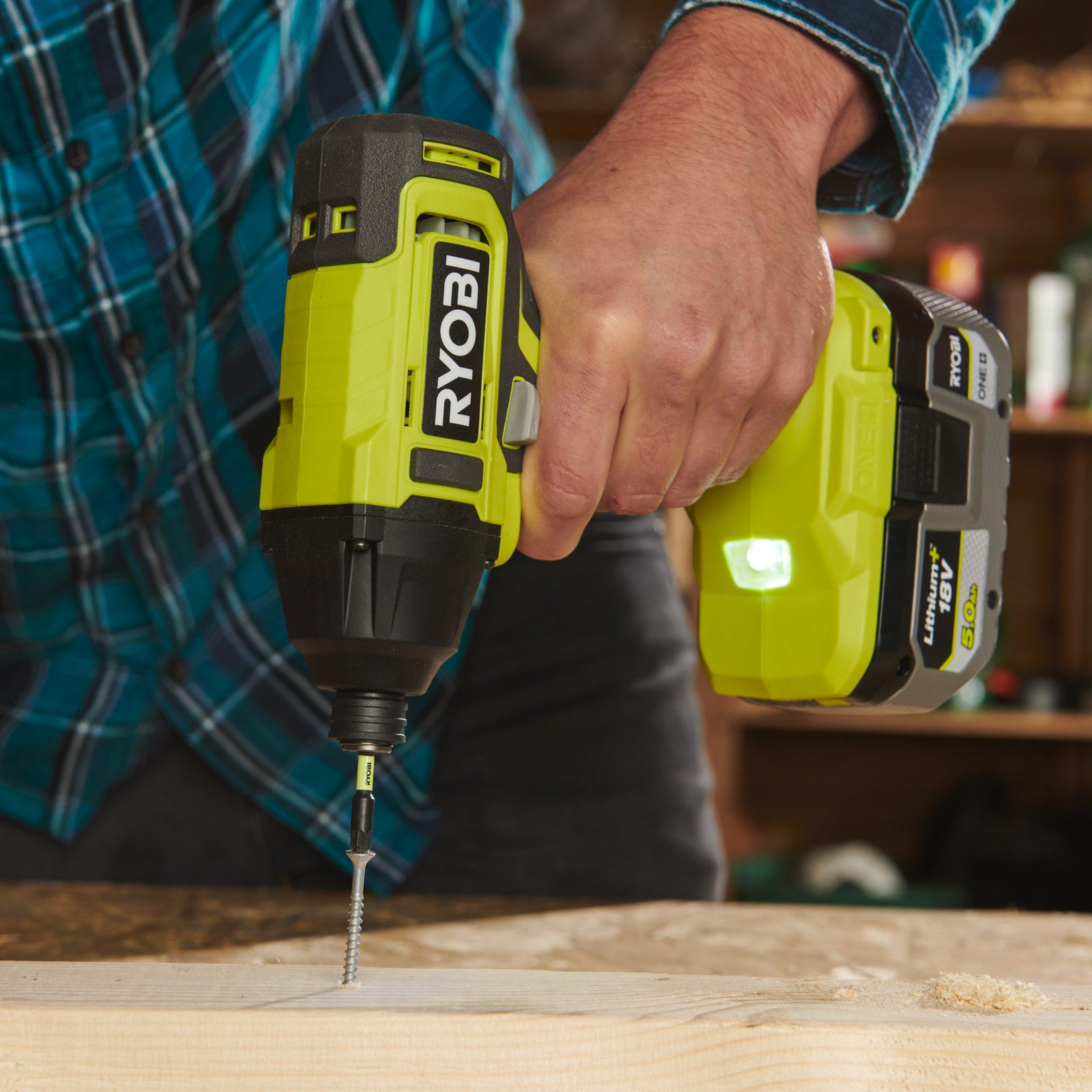 Ryobi 18V ONE+ Cordless Impact Driver 240Nm Variable Speed Tool Only RID18