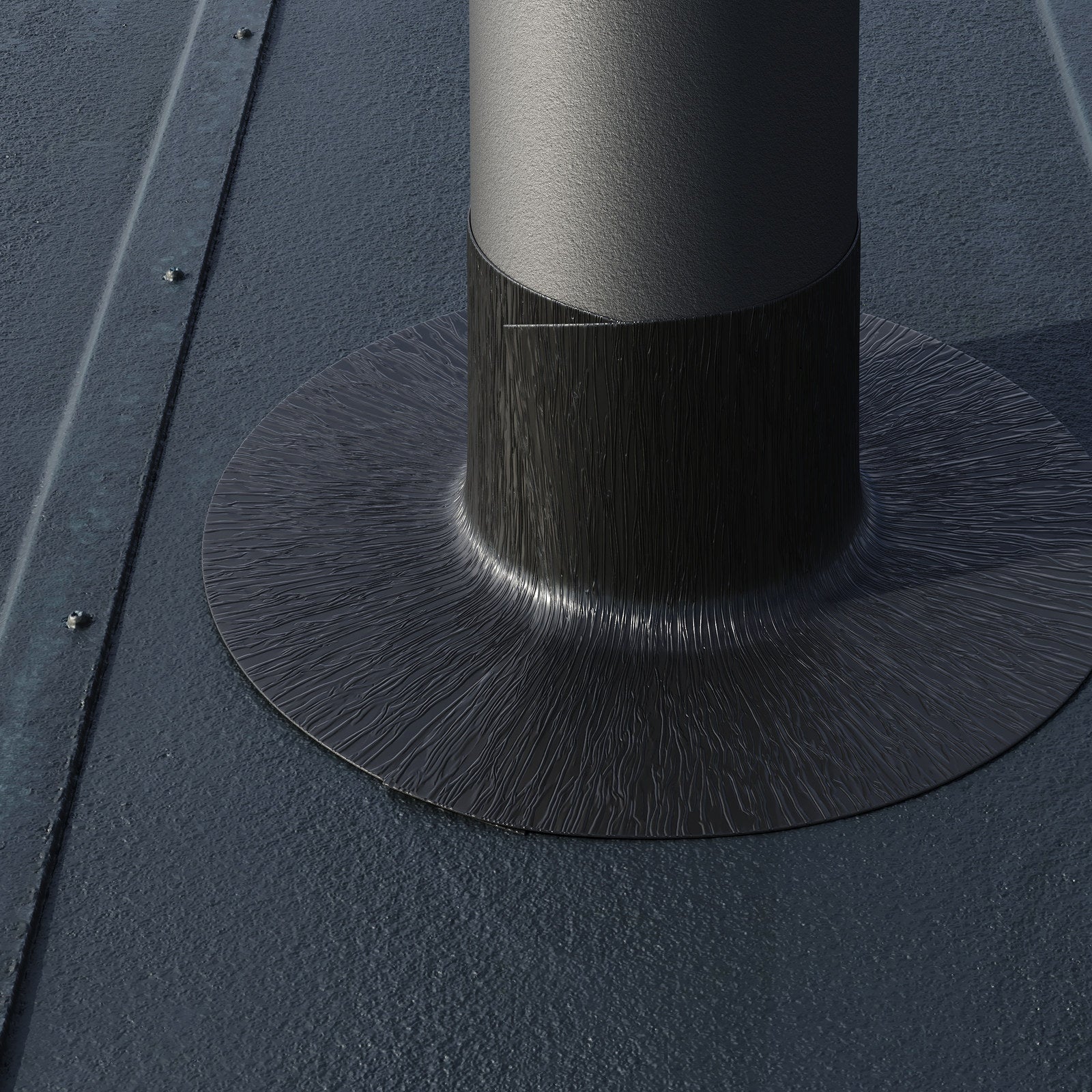 Smartform 300mm x 1m Black Lead Free Flashing - Self-Adhesive, Stretchable