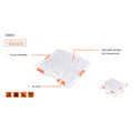 Tactix 18 Compartment Storage Box with Removable Dividers - Clear Organiser