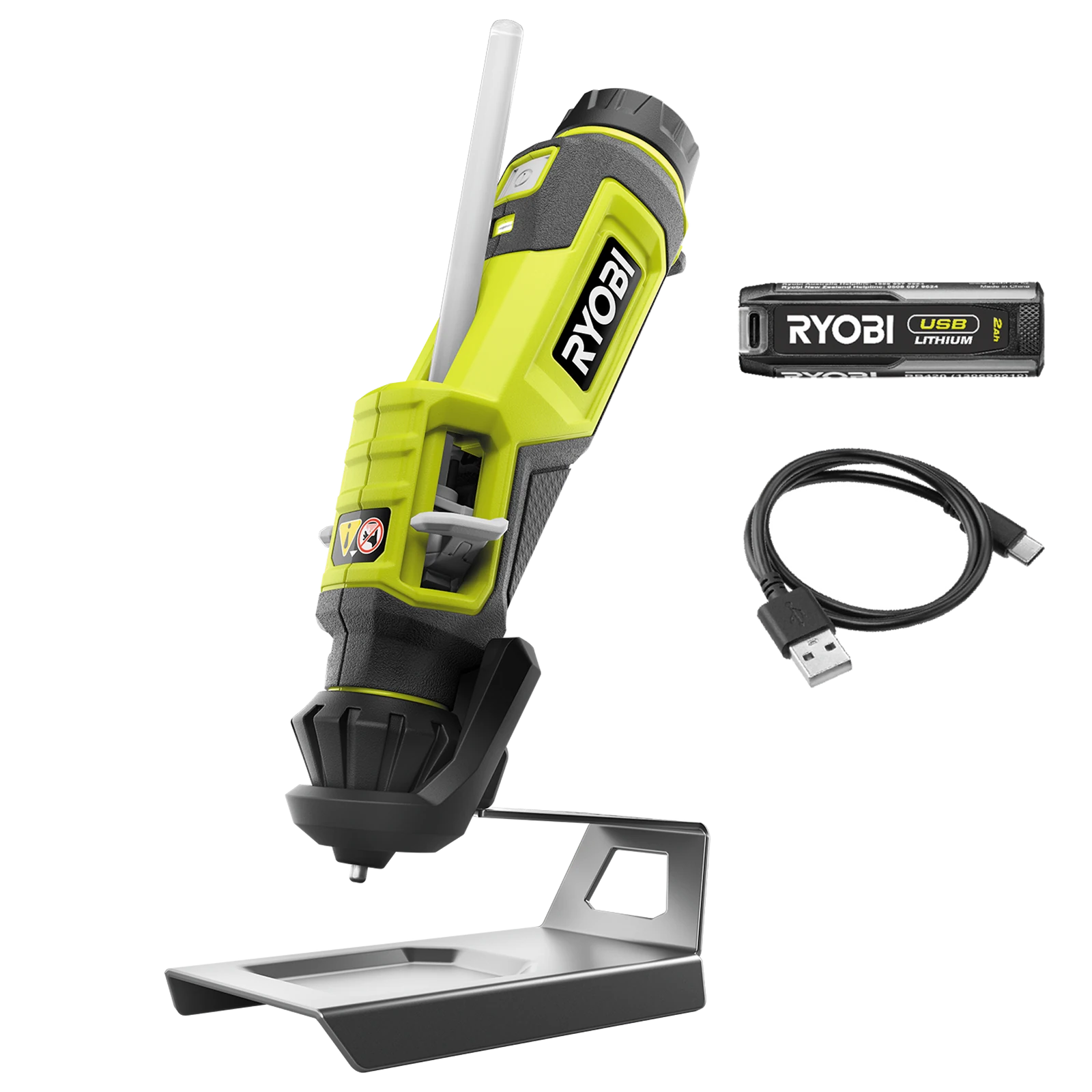 Ryobi USB Lithium Glue Pen 2Ah Kit RGP4K - Cordless with Sliding Glue Lever
