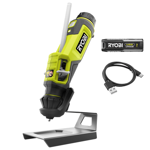 Ryobi USB Lithium Glue Pen 2Ah Kit RGP4K - Cordless with Sliding Glue Lever