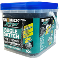Bremick XTP 14g x 100mm T40 Technoguard Black Bugle Batten Screws - 500 Pack