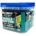 Bremick XTP 14g x 75mm Carbon Steel T40 Bugle Batten Screws Technoguard Black 500 Pack